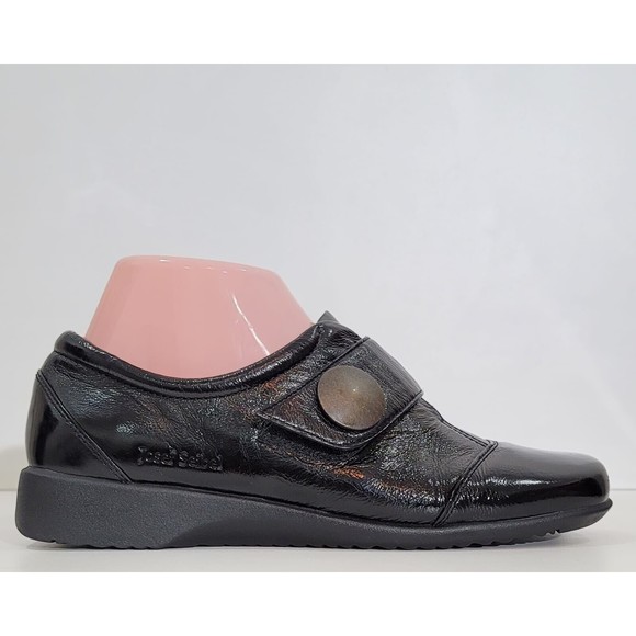 Josef Seibel Kathrin Black Patent Leather Loafers Square Toe Women's EU-39 US-8 - Picture 5 of 10